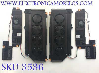 KIT DE BOCINAS SAMSUNG (4-PIEZAS) / NUMERO DE PARTE BN96-53039D / BN9653039 / BN63-19451A / DISPLAY ST7461E03-3 VER.2.2 / MODELO QN75QN850 / QN75QN850BFXZA CA01